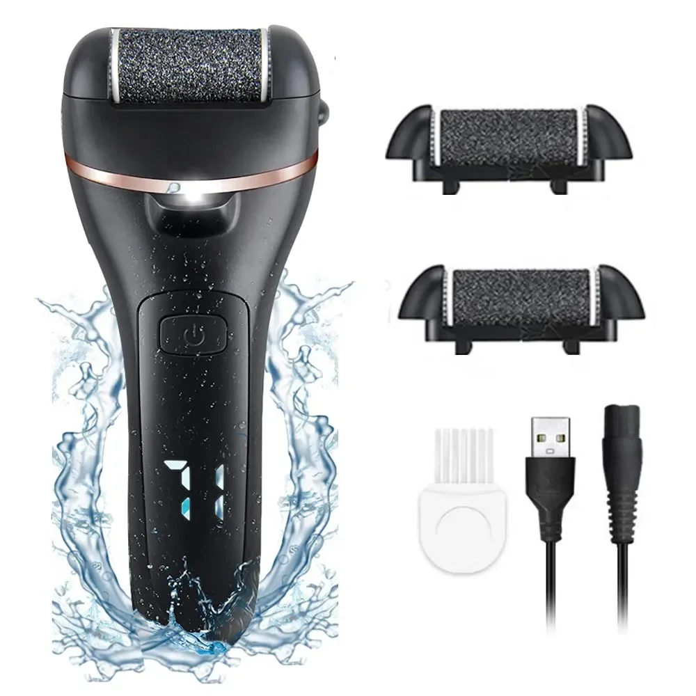 Râpe électrique pieds rechargeable pédicure étanche 2 vitesses_voghion.com