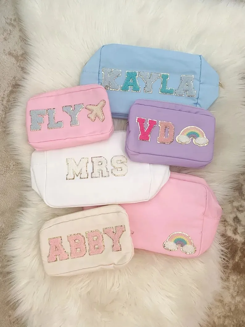 Factory Wholesale Multi Color Women Makeup Waterproof Nylon Brush Custom Pouch Cosmetic Bag 241120_voghion.com