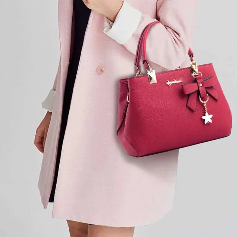 New Elegant Shoulder Bag for Women Designer Handbags Female Bags Plum Bowknot Sweet Messenger Crossbody Ba241022_voghion.com