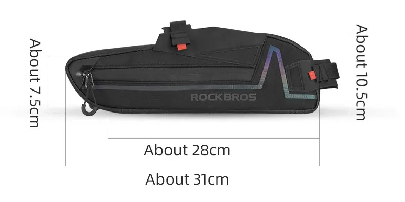 ROCKBROS Borsa anteriore per bicicletta, tubo superiore, telaio, impermeabile, MTB, strada, triangolo, accessori per bici, borse 240703_voghion.com