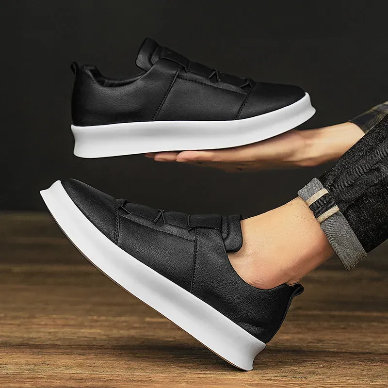 Leather Men's Brand Casual High Quality Walking Sneakers New Fashion Italian Handmade Designer Sport Shoes_voghion.com