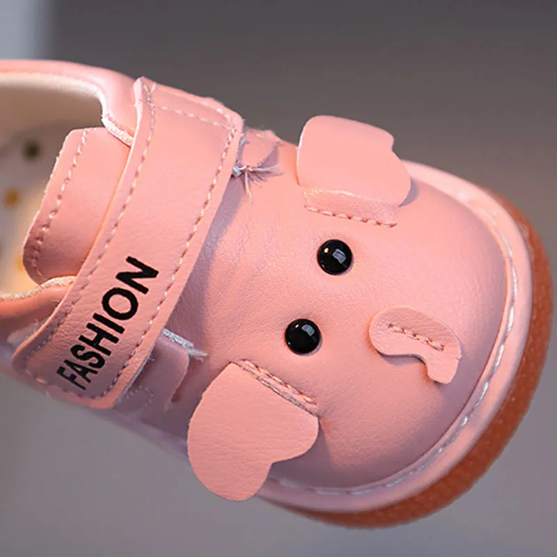 for Newborn Infant Soft Sole Anti Slip Baby Toddler Happysteps Cartoon Kids Child Squeaky Shoes Sizes US0.5C-US4C_voghion.com