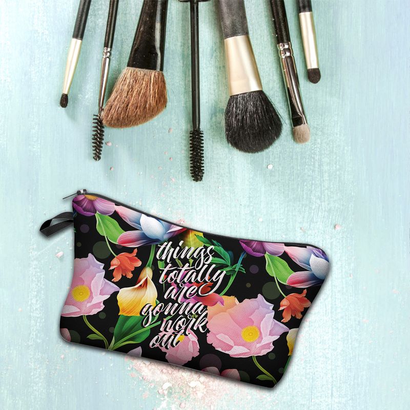 Lihao Duurzame rits ophanggat cosmetische rozenbloemprint grote capaciteit toilettas voor vakantie- 1_voghion.com