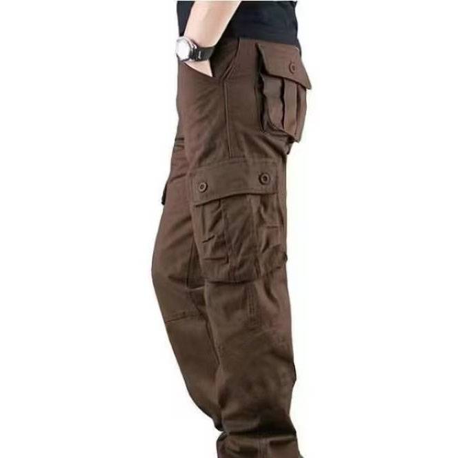 Vêtements pour hommes Poche tridimensionnelle Salopette multi-poches d'extérieur Pantalons Pantalons décontractés de printemps et d'automne