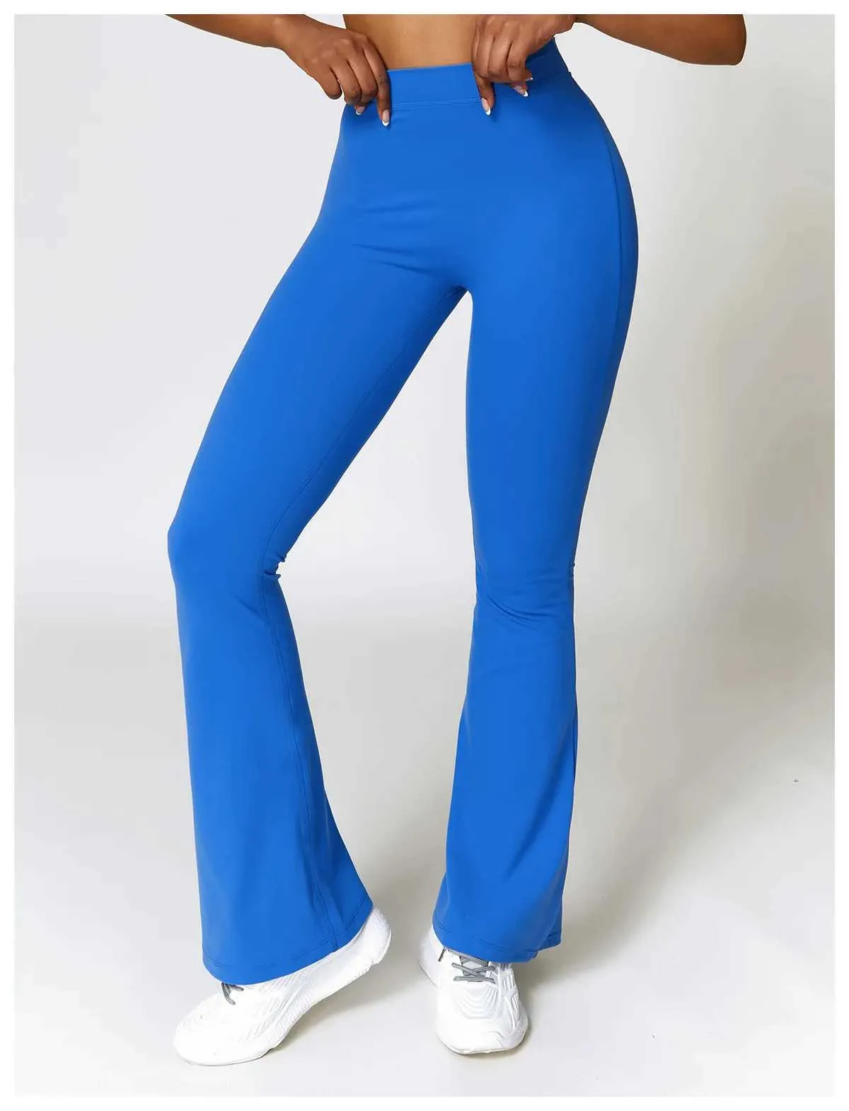 New Yoga Flare Leggings High Waist Wide Leg Pants Women Gym Fiess Sports Flared Pant Dance Trousers V-shaped Hip M llolg_voghion.com