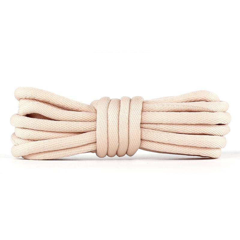 Athletic Shoelaces, Round And Thickened Chunky Sneakers, Basketball Shoes, Casual Leather Shoes, Martin Boots, Black And White_voghion.com