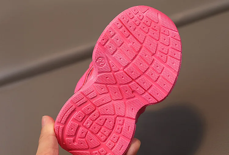 Pigersneakers Børn Børn Trendy Pink Beige Platform Snøresko Littlesprouts Børn Løbesko Skridsikre Pigesko_voghion.com