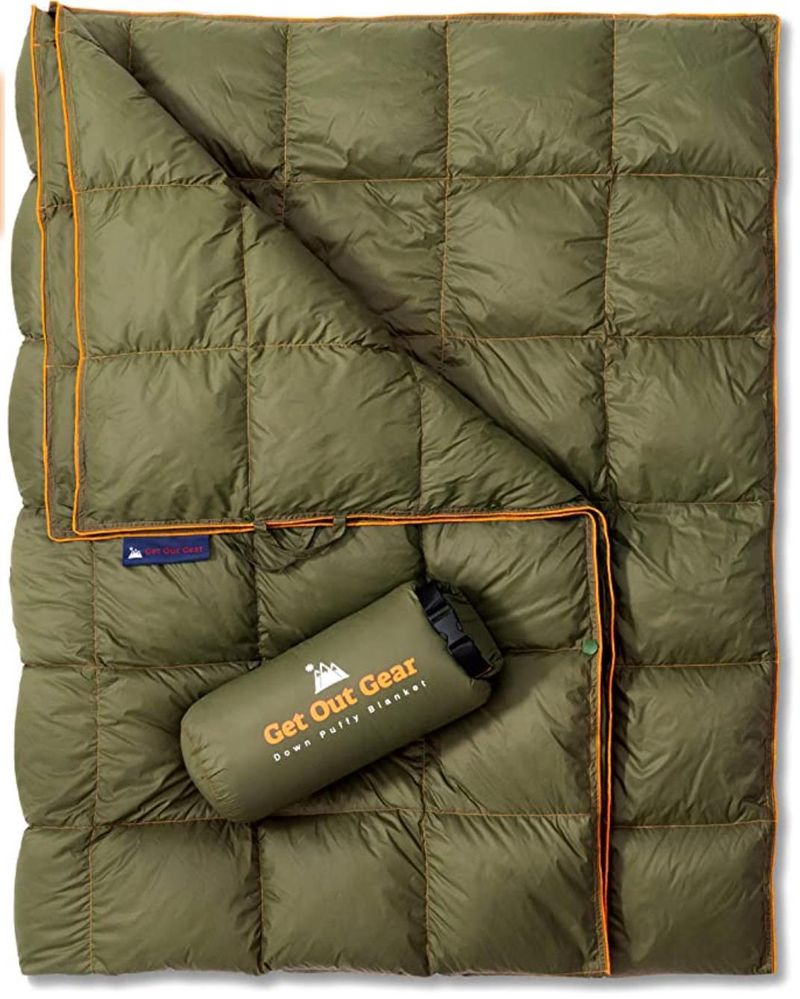 20cm quadratisch gesteppte Outdoor-Park-Strand-Reisedecke feuchtigkeitsdichte Matte 20d Anti-Spritzwasser_voghion.com
