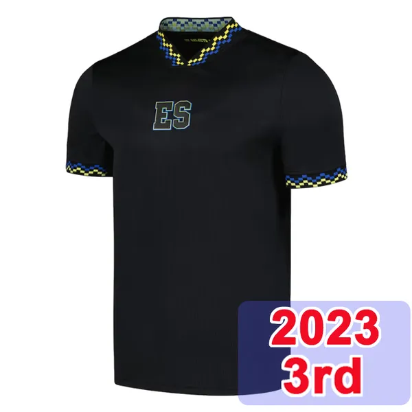 2023 Saador Nationalmannschaft Herren Fußballtrikots Larin Taas D.Ceren Home Blau Auswärts Weiß 3. Schwarze Fußballhemden Kurz_voghion.com