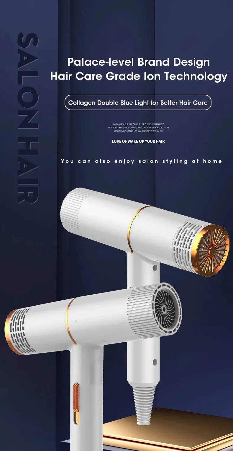 Luxury Ionic Blow Dryer - Salon Cold Wind Professional Styler_voghion.com