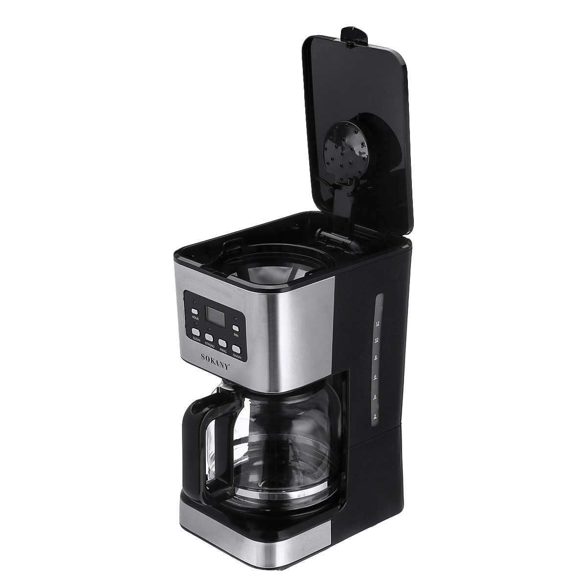 Máquina de café por gotejamento americana europeia de 1,5 L, reserva de 24 horas, função de isolamento, 950 W_voghion.com