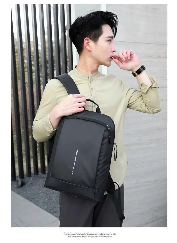 Sac à dos ultra léger et imperméable pour homme, sac à dos élégant pour ordinateur portable 15,6 pouces C241011C241011_voghion.com