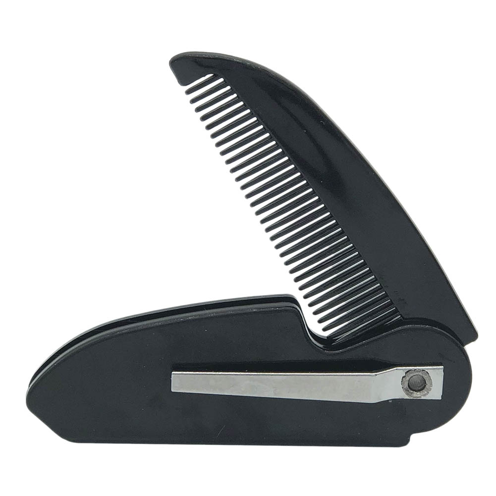 1PC Man Woman Folding Portable Pocket Clip Beard Moustache Convenient Hair Moustache Styling Beard Comb_voghion.com