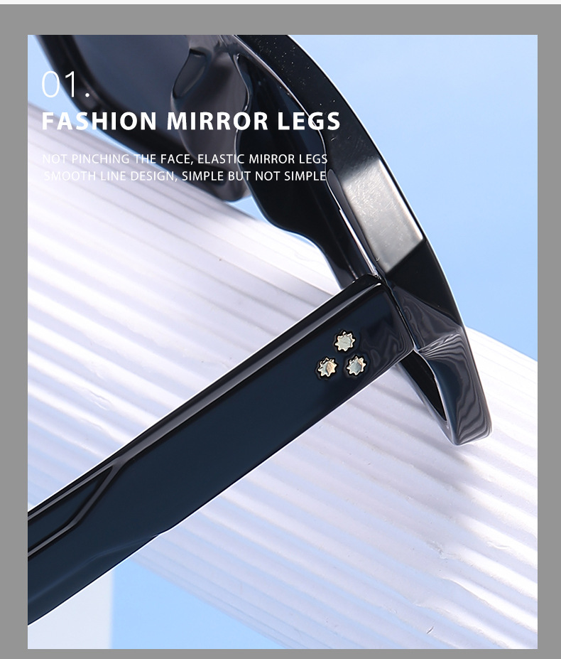Heren zonnebril vierkant met kleurverloop minimalistische stijl_voghion.com