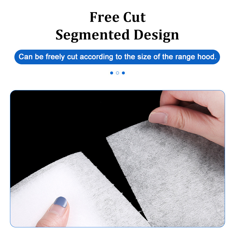 Papel de filtro de aceite de cocina de 46 cm x 5 m, papel absorbente no tejido, filtros de algodón antiaceite, filtro protector para extractor de campana extractora_voghion.com