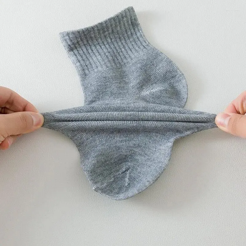 Heren Soc 8 paar OND DAMES Zwart Katoen Zakelijk Middellang Zacht Warm Herfst/winter Effen Kleur Casual_voghion.com