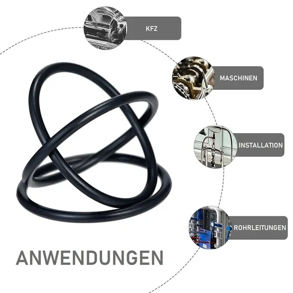 419 Stück O-Ring-Dichtung aus Nitrilkautschuk für Kunststoffboxen_voghion.com