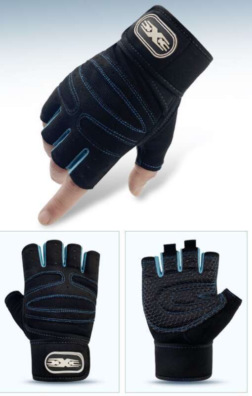 Sport Halbfingerhandschuhe Herren Horizontal Bar Fitness Gewichtheben Training Slip Yoga Handgelenkschutz Atmungsaktiv_voghion.com