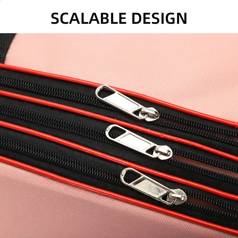 Faltbare Lage Taschen mit Großen Wasserdicht Erweiterbar Lages Pack Handtasche Unisex Universal Reisetasche auf Rädern XM133_voghion.com