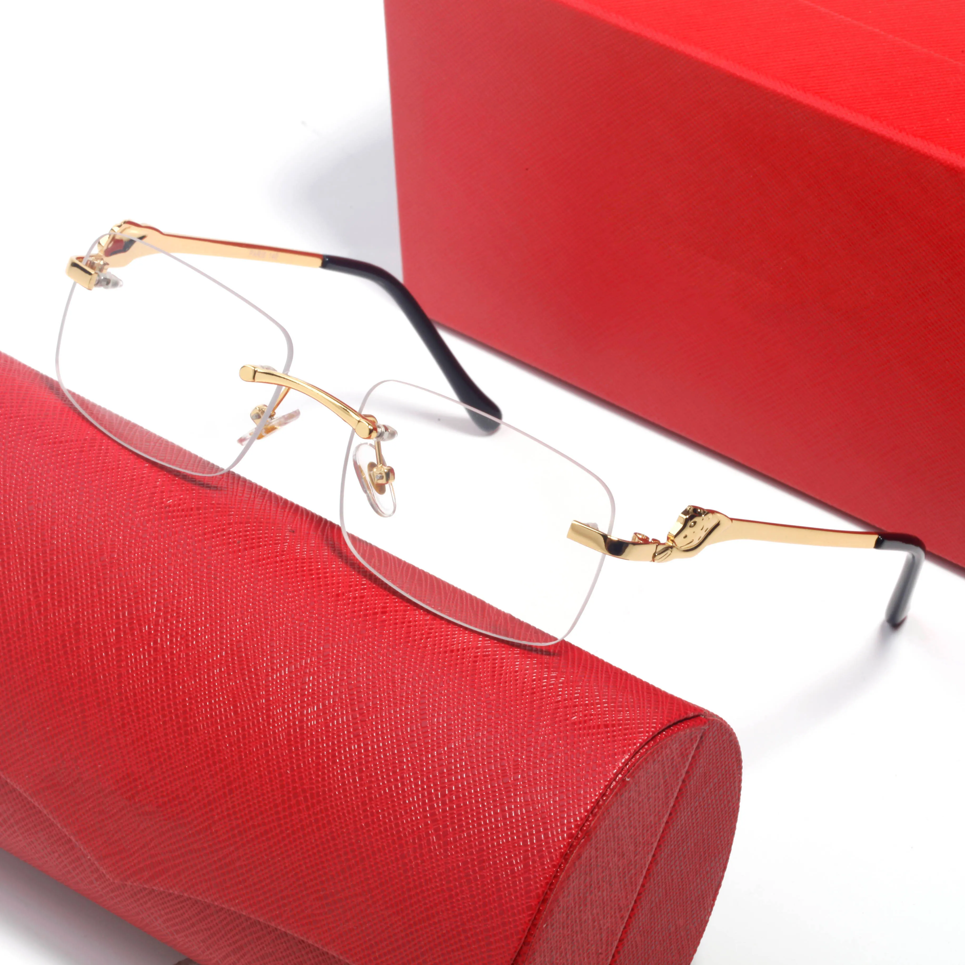 Designer Sunglasses For Men And Women With Leopard Pattern Gold_voghion.com