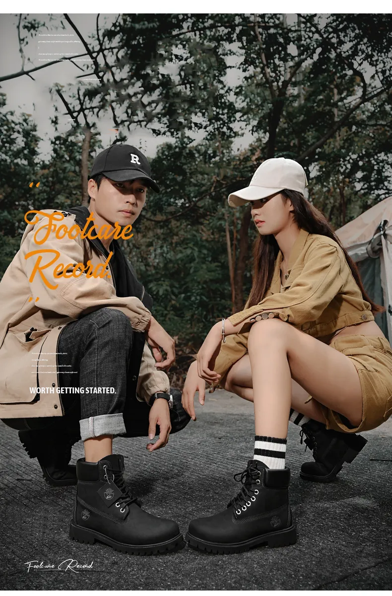 Men High Top Men's Leather Winter Fashion Plush Warm Shoes Outdoor Sneakers Lace Up Non-Slip Ankle Boots Male_voghion.com