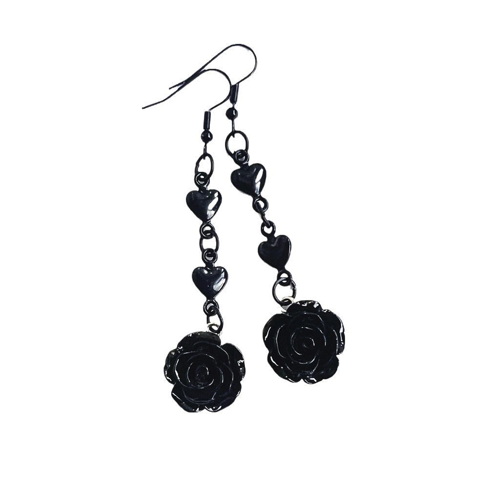 Earrings Gothic snake earrings falling mark set Lucifer Satan snake Gothic vampire classic rock jewelry_voghion.com