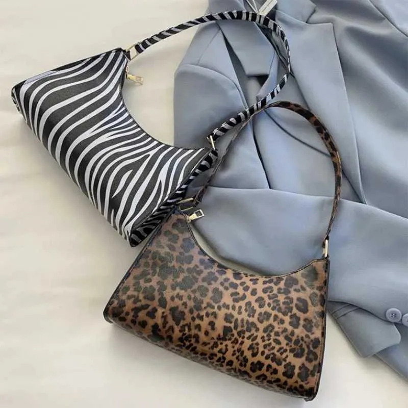 Mode Zebra-Print Frauen Handtasche PU Einfache Unterarm Schulter Taschen Weibliche Täglichen Design Totes Geldbörse Tasche C241211_voghion.com