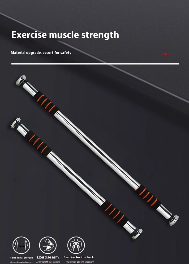 Horizontal indoor door frame slip and anti falg pull up upward household horizontal bar non punching sports fiess_voghion.com