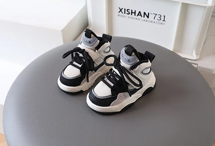 Scarpe da ginnastica firmate per ragazzi, scarpe casual per bambini, moda per ragazze, antiscivolo, calzature sportive Littlesprouts, invernali, calde, nuove, da corsa_voghion.com