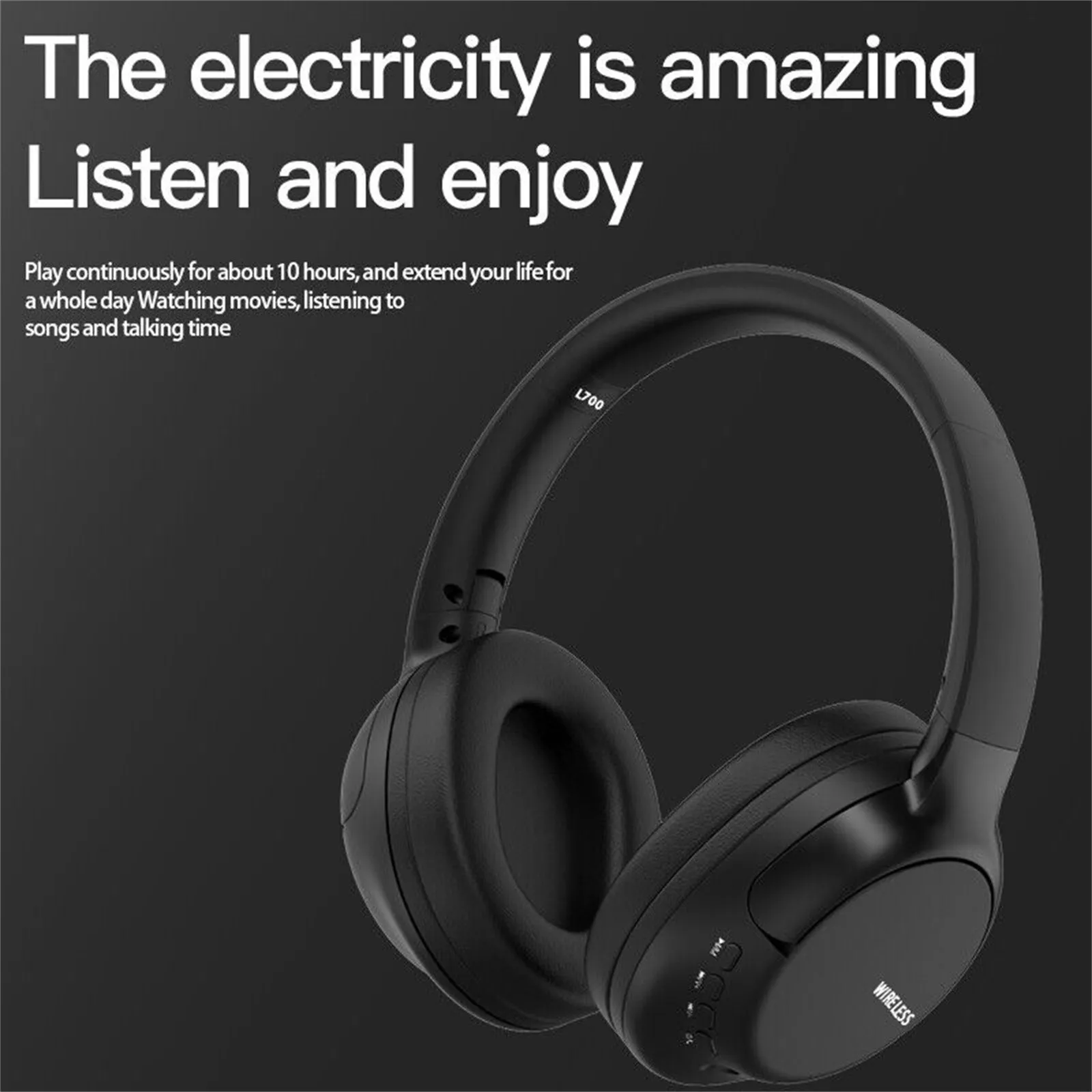 Bluetooth Over Ear Wireless Headphones Noise Cancelling With Microphone_voghion.com