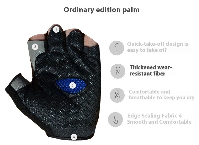Sports half men's wear-resistant, women's anti slip, open finger c, fiess, dumbbell, outdoor gloves, mountain_voghion.com