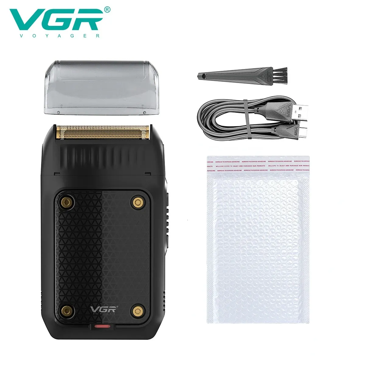 VGR Razor Electric Professional Rechargeable Razors Portable Beard Trimmer Mini Hair Shaver For Men V-353 240627_voghion.com