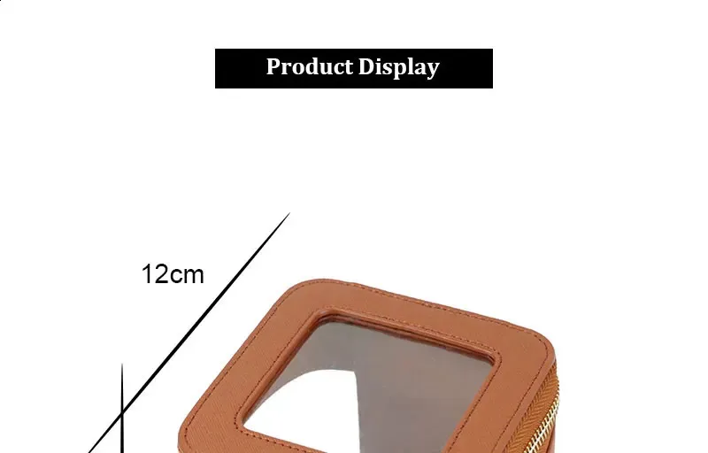 Custom Letters Saffiano Leather Bag PVC TPU Clear Bags Cosmetic For Storage Lipstick Travel Makeup Case 240805_voghion.com