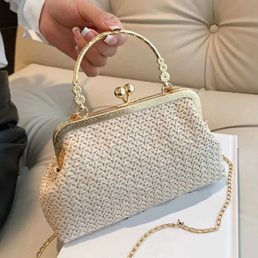 Womens Evening Handbag Clutch Shining Rhies Bucket Bag for Party Wedding Date Night Chain Shoulder Ba241211_voghion.com