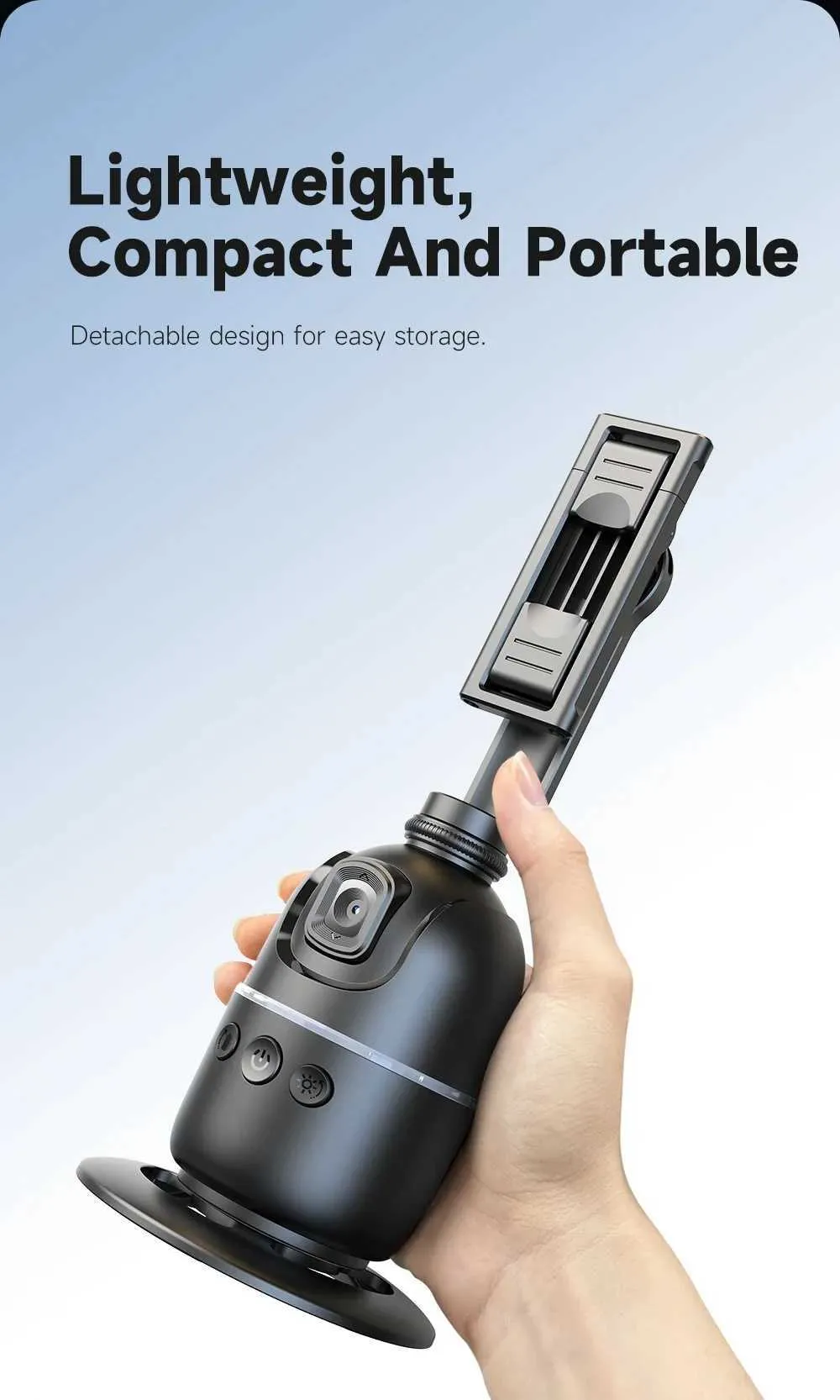 Stabilizers AXNEN P03 Stabilizer Mobile Phone AI 360 Follow Selfie Stand Face Tracking Desktop Gimbal For Cellphone And_voghion.com