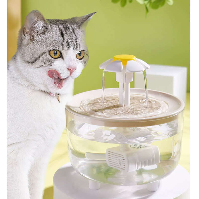 Cat Automatic Circulation Constant Temperature Heating Winter Water Flowing Kitten Yogurt Dispenser Pet Feeding Bowl_voghion.com