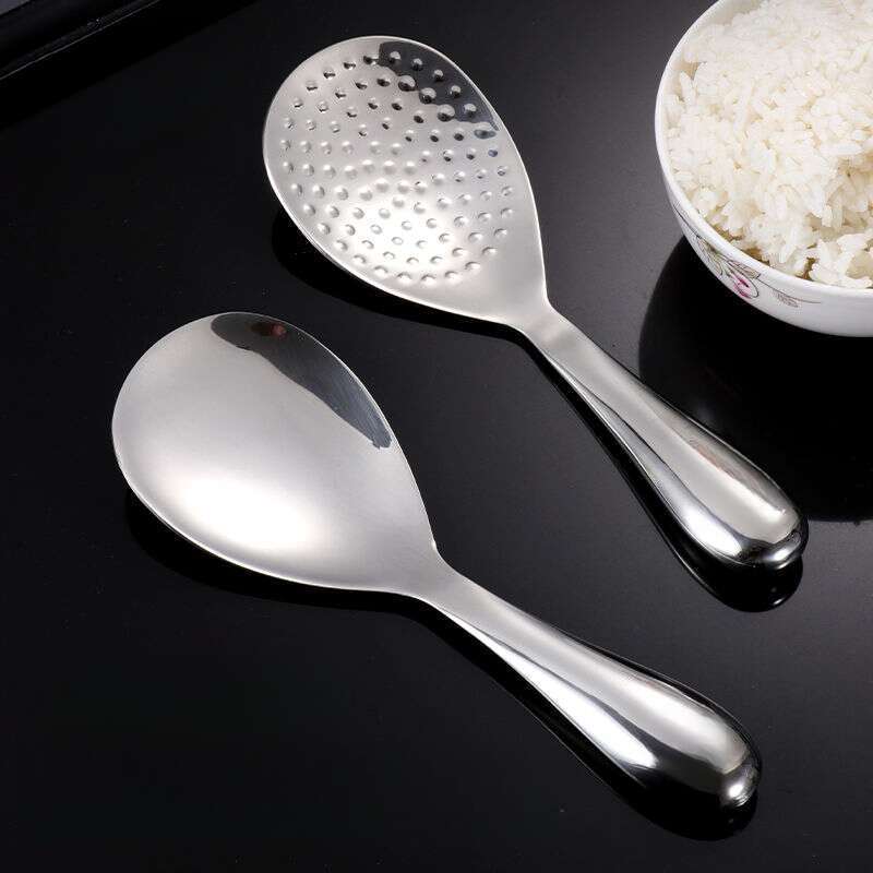 304 Thick Spatula Spoon, Electric Rice Cooker, Non Stick, Household, Korean, Commercial, Cute Serving Spoon_voghion.com
