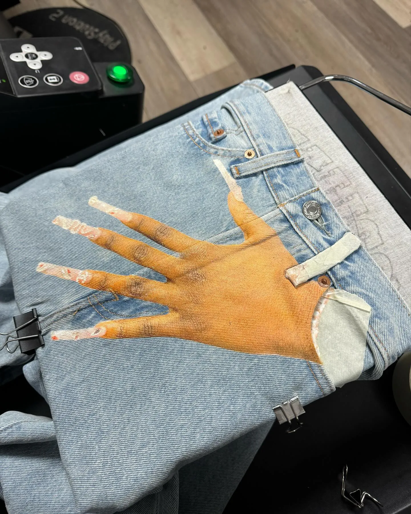 Jeans da uomo Y2k Gothic Hip Hop Palm Print Baggy Haruku Moda Uomo Donna Streetwear Pantaloni in denim a vita alta Vintage_voghion.com