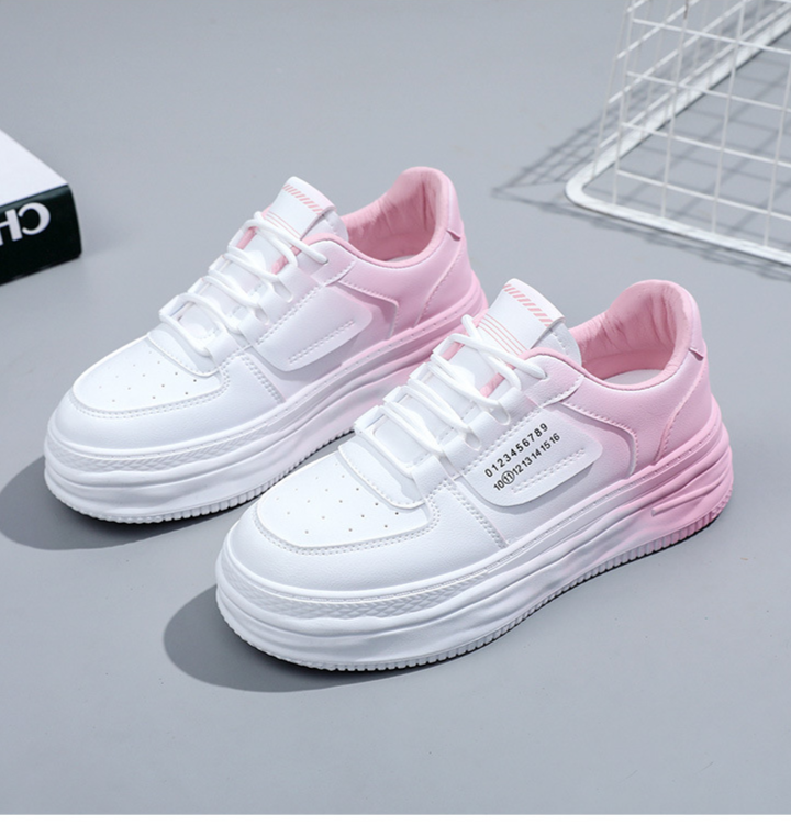 Bequeme Damen Sneaker Aus Leder Für Sport Und Freizeit_voghion.com