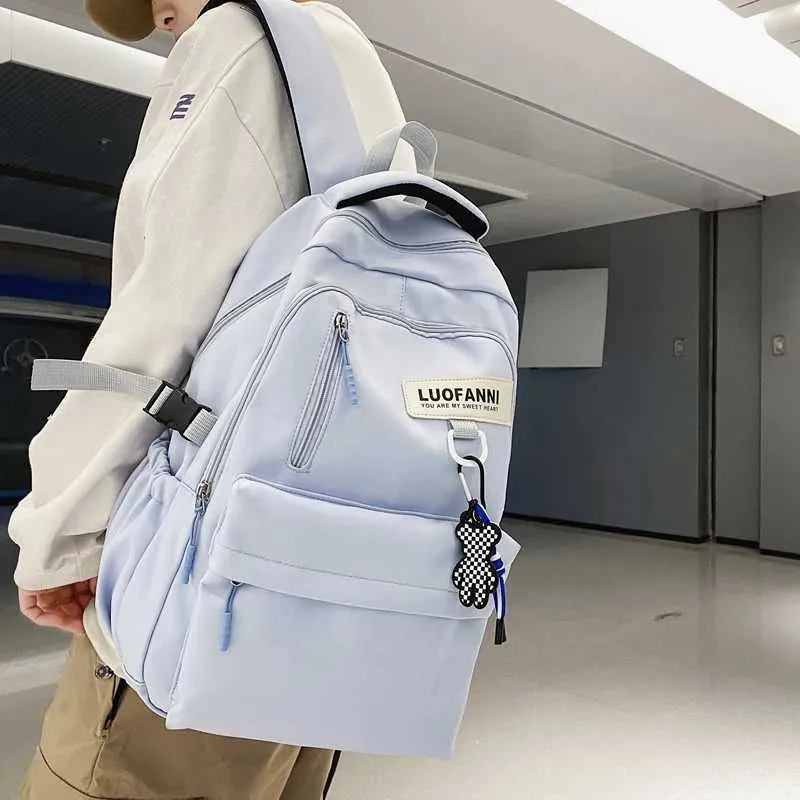 Sac à dos étanche de grande capacité pour hommes et femmes, sac d'école Cool pour fille et garçon, ordinateur portable pour étudiant, mode voyage féminin_voghion.com
