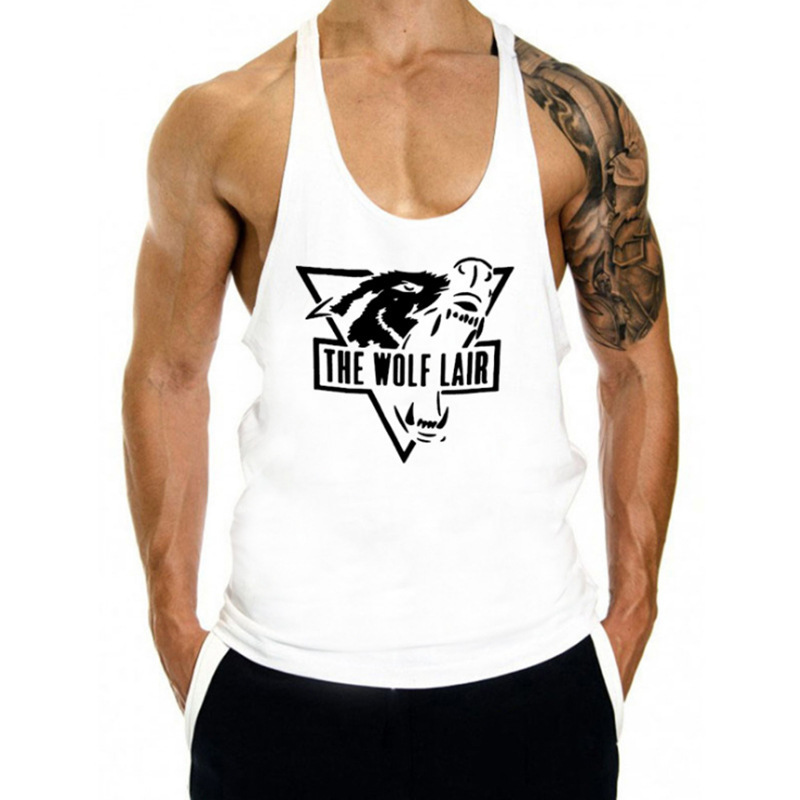 Fitnessvest, løstsiddende sportscamisole, ærmeløs T-shirt, sildebensmuskel, herretræningstøj_voghion.com