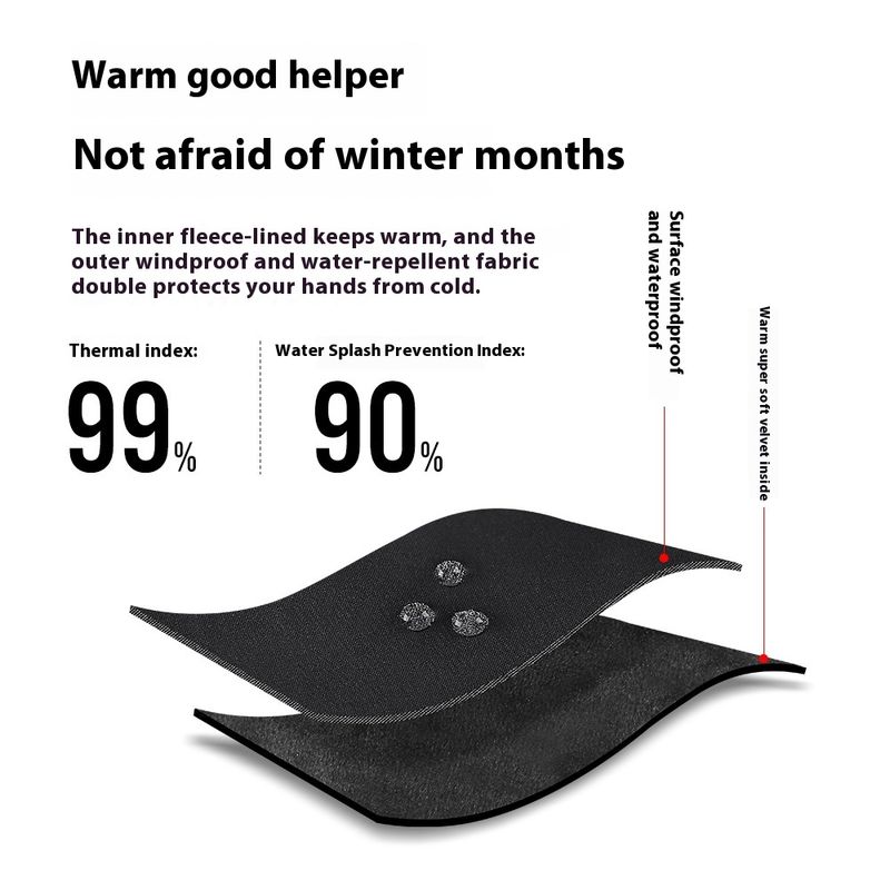Outdoor sports autumn winter anti slip warm men's women's plush touch screen skiing and cycg windproof gloves_voghion.com
