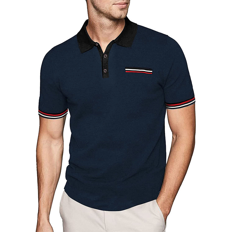 T-shirt sportiva da golf classica moda casual a maniche corte da uomo nuova estate_voghion.com