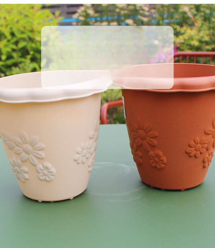 Gallon Plastic Alice Flower Large Orchid Green Rose Thickened Deep Resin Long Pot Iris_voghion.com