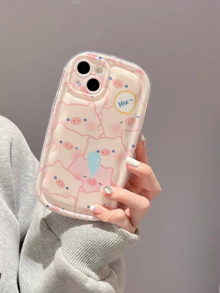 Custodia Airbag Redmi note 12 11T 11 10 8 9 PRO PLUS 11S 10S 9S 9T 12C 11A 9A 9C 10A Emoji Maiale Carino Protezione Obiettivo Fotocamera Custodia Morbida Antiurto_voghion.com