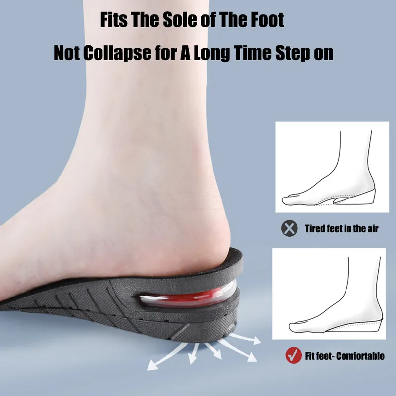 Height Increase for Men Women Elevator Shoes Cushion Unisex Sneakers Heel Lifting Insert Heighten Half Insoles 375cm_voghion.com