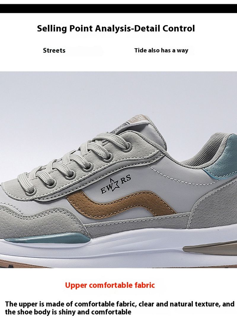 Men's summer new breathable plate men's trend with height increase sports casual running tide shoes_voghion.com