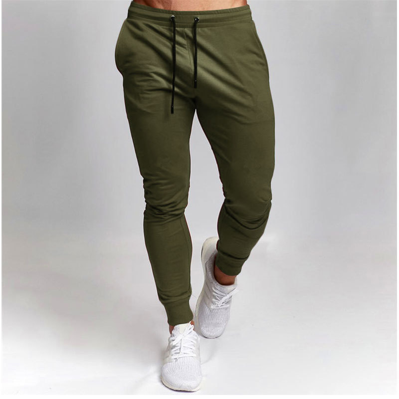 Men's Clothing Men's Sports Trousers Casual Pants Men's Solid Color Versatile Running Training Fitness Sweatpants_voghion.com