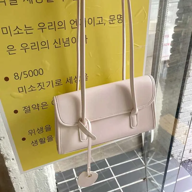 Sac à bandoulière en PU à texture française à la mode pour femmes, jaune, sous les aisselles, printemps/été 2024, pendentifs élégants, Handba241104_voghion.com