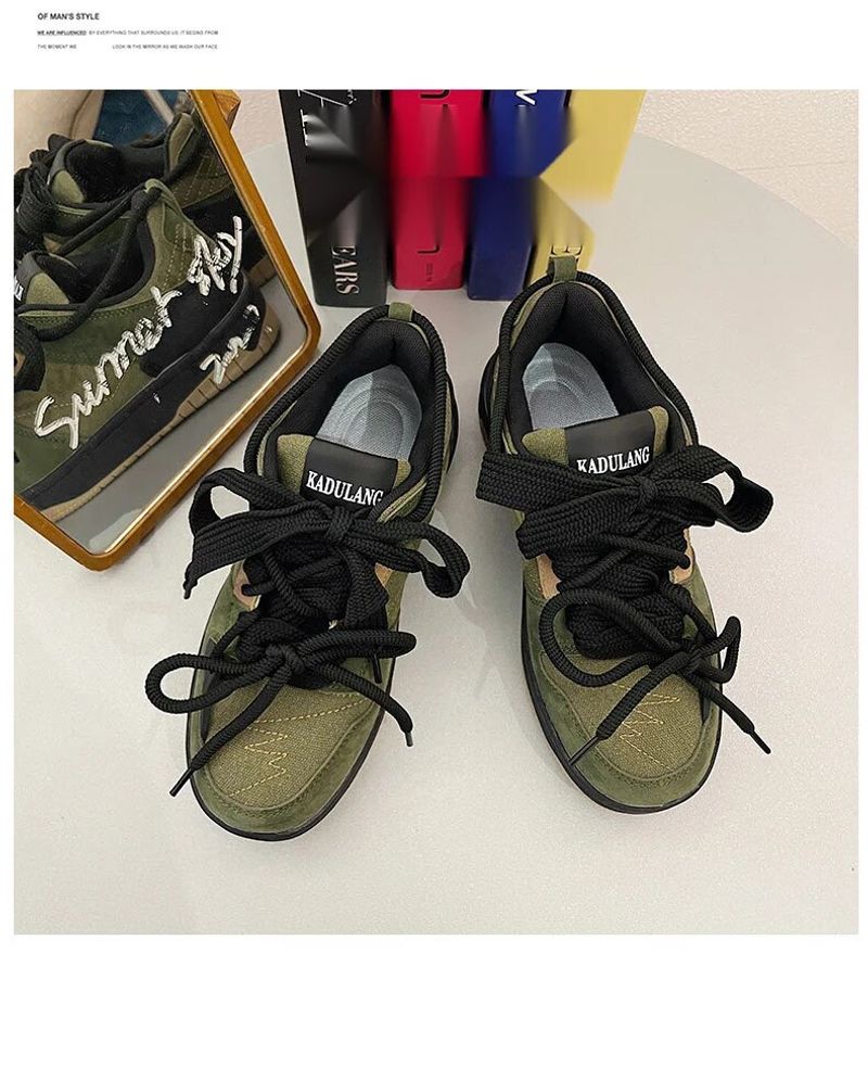 Xu Gwang's populaire Instagram-trend voor vrouwen, comfortabele dikke zolen, nichestudenten, Amerikaanse stijl board casual_voghion.com